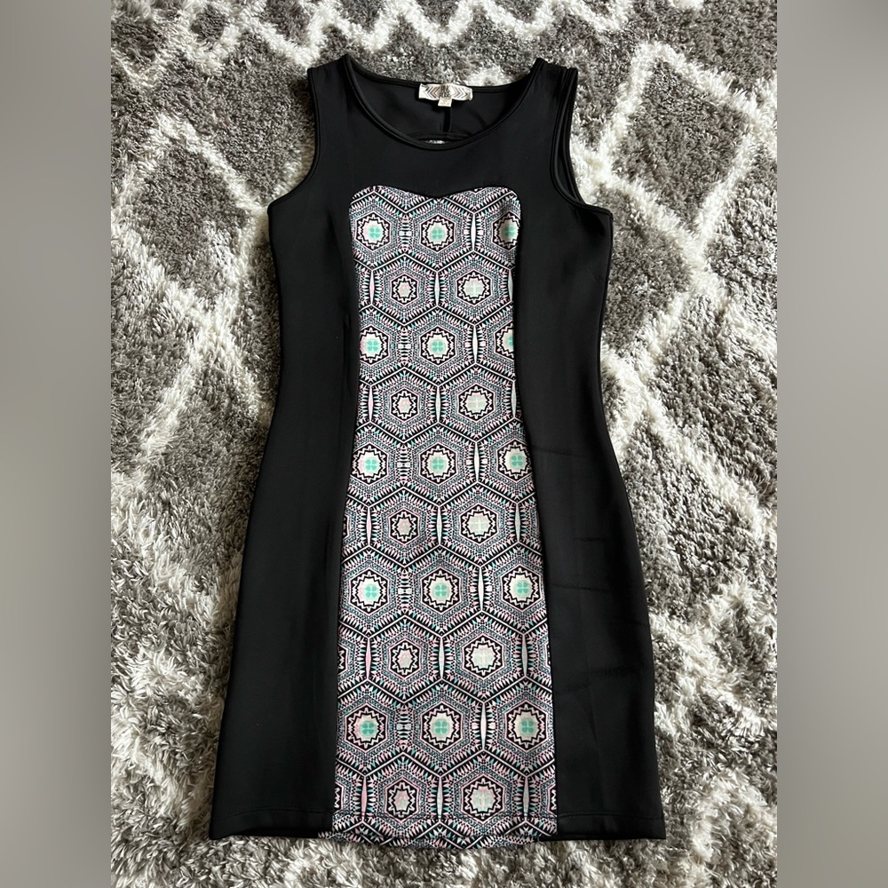 Pink Rose XS Black Cocktail Dress